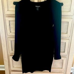 DKNY size small black tunic top.